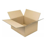 Caja Carton Embalaje 40x30x20 Mudanza Reforzada 25 Unidades Color Marrón Claro