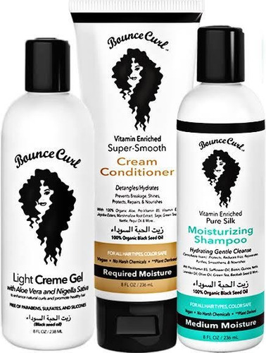 Kit Bounce Curl Shampoo, Acondicionador, Light Gel!conenvio 