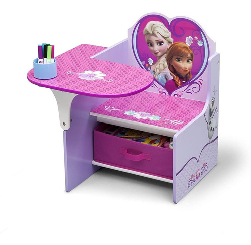 Mesa Banco Escritorio Multiusos Infantil Disney Frozen Pupit