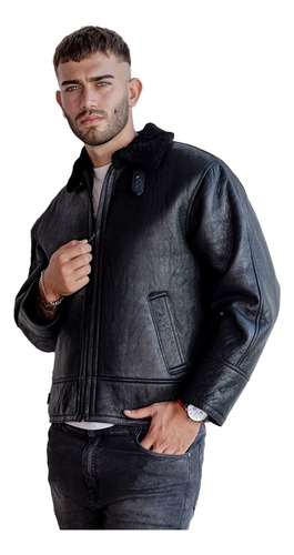 Campera De Cuero De Oveja 100% Legitimo De Hombre - Art: Klm