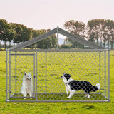 Jaula Para Perros Grande Al Aire Libre, Resistente Y Con Tec