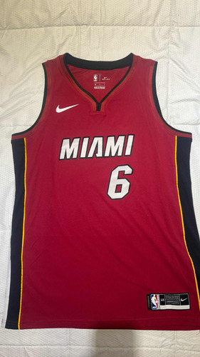 Camiseta Miami Heat Lebron James 6 Nike