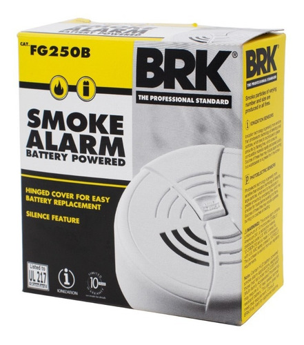 12 Detector De Humo Brk Smoke Alarm Fg250b