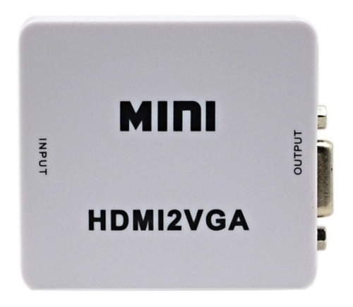 Convertidor De Hdmi A Vga Hd 1080p Con Adaptador De Audio