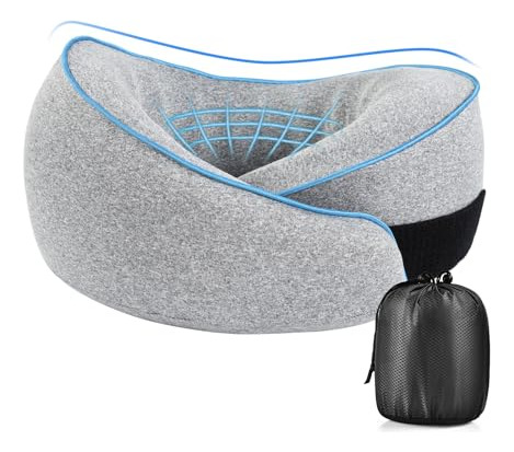 Cozary Almohada De Viaje Para El Cuello Con Espuma Viscoelá