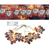 Serie 10 Luces Led Navideñas Decorativa Navidad 1.90m