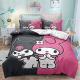 Juego De Cama Doble, My Melody & Kuromi, Funda De Edredón