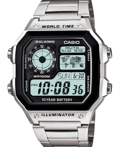 Reloj Pulsera Casio Digital Ae-1200-whd. 