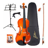 Violino 1/2 Pro Fire Zelmer Zlm12nv + Espaleira + Partitura 