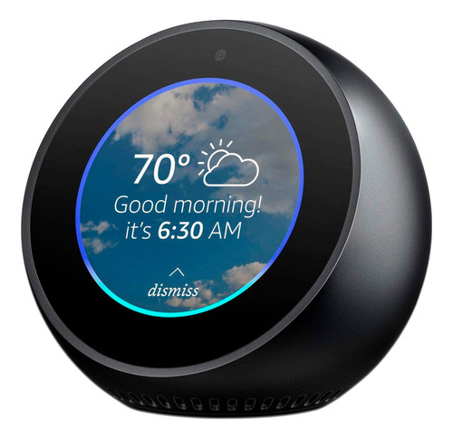 Amazon Echo Spot Con Asistente Virtual Alexa, Pantalla Integrada De 2.5  Color Black 110v/240v