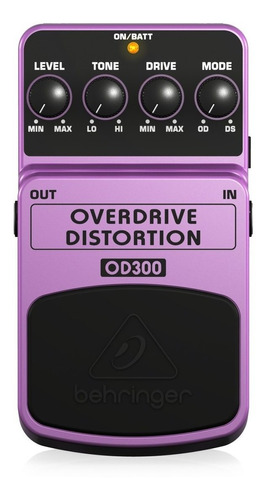 Pedal Overdrive Distorsion Behringer Od300 Musicapilar
