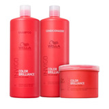 Wella Invigo Color Brilliance - Sh 1l + Cond 1l + Másc 500ml