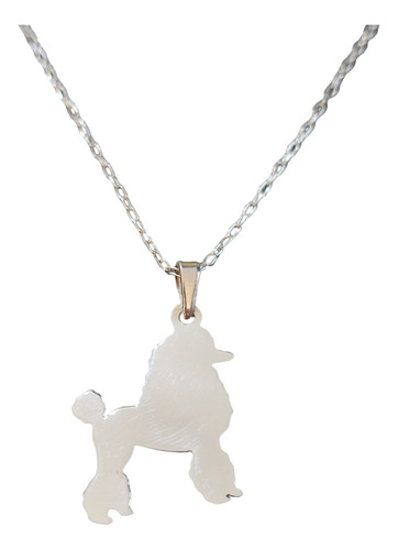 Cadena Collar Perro Poodle Mujer Niños Plata 925 + Caja Rega