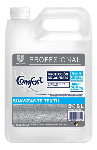 Suavizante Comfort Profesional Classic En Botella 5 L