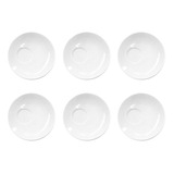 Platos Blancos De Porcelana Cafe Tsuji Linea 1900 13cm X6 Un