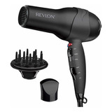 Secadora De Cabello Revlon 1875w Máximo Brillo Secado Rápido Color Negro