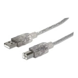 Cable De Impresora Usb A-b 345408 2.0 Manhattan 5m