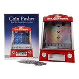 Mini Maquina Coin Pusher Juego Arcade Con Luces Y Sonidos