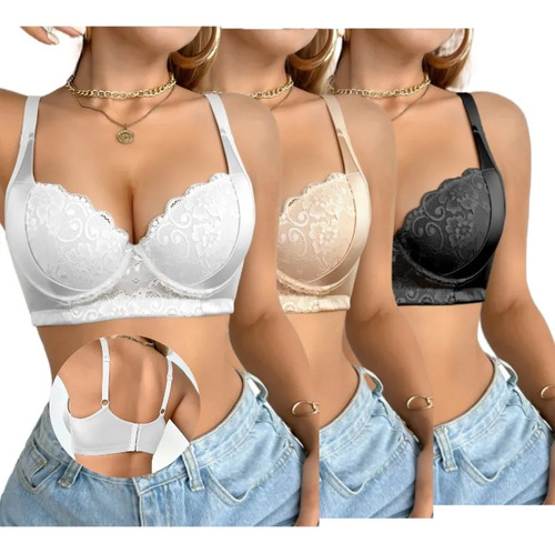 Paquete 3 Brasier Push Up Con Ensanchar La Correa Del Hombro | MercadoLibre