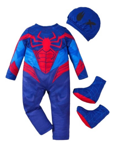 Disfraz Spiderman Bebé Mameluco Hombre Araña