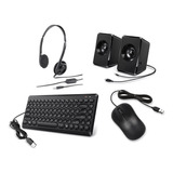 Kit Combo   Teclado Mouse Parlantes Auriculares  Pad