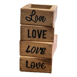 Caja/cajones De Madera Reciclada  Love 