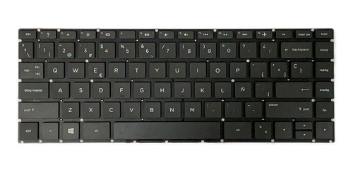 Teclado Hp 14-cf 14-cf0003la Hp 14-cf000 Hp 14-cf0004 Negro