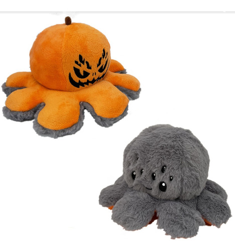 Boneca De Pelúcia Halloween Flip Flop Pumpkin Spider 2-pack