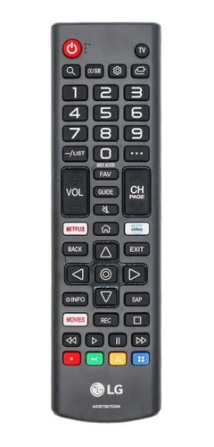 Control Remoto Original Tv LG Akb75675304 Netflix Primevideo