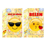 10 Bolsitas Golosineras C/ Cierrastickers Emoji - Emoticones