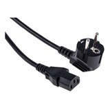 Cable De Poder Ac Schuko Macho A Trebol C5 Hembra 1.2m 16a