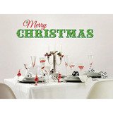 Vinil Decorativo Merry Christmas Modelo 3 60x180cm Aprox