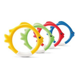 Anillos Para Fondo De Piscina Intex 55507, Colores Amarillo, Azul, Verde Y Rojo