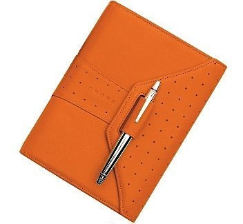 Cross Autocross Leather Agenda Personal Tangerine  Ac134-12