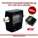 Watimetro Analogico Nissei Rs-40 Vhf/uhf 140 A 450 Mhz 200w