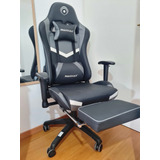 Silla Gamer Gaming Con Apoyapies Makkax Ecocuero