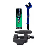 Kit Lubricante Cadena Wander + Cepillo + Corta Cadena Ruggi