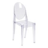 Flash Furniture - Silla Apilable Cristalina, Transparente, .