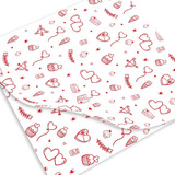 500 Hojas Papel Grado Alimenticio San Valentín 30x30 Cm