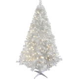 Arbol Navidad Blanco 2.0 Mts Luces Led 600 Ramas Frondoso