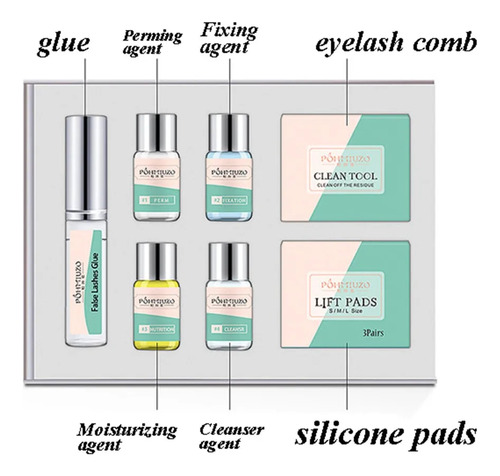 1 Juego De Kit Para Principiantes De Laminación De Cejas Con