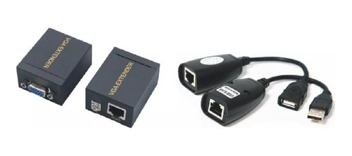 Extensores Por Utp Vga 60 Metros+extensor Usb Por Utp Envío