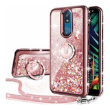 Funda Para LG K40 Con Pie Glitter Silverback 