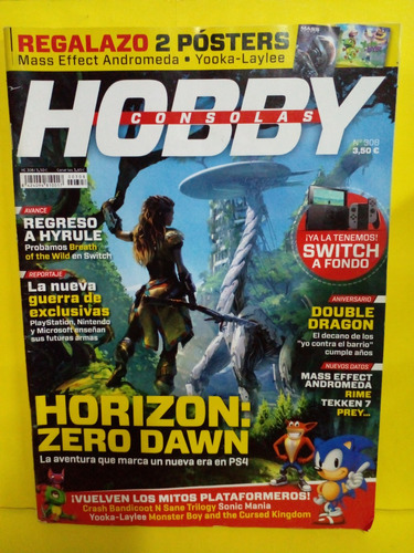Revista Hobby Consolas -  Horizon:zero Dawn  Video Game
