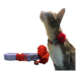 Collar Para Gato Con Flor 