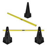 Kit 3 Barreiras De Salto Com Cone Muvin 50cm - Funcional
