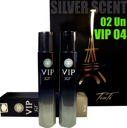 Perfume Masculino Silver Vip04 Scent Touti Vip Alta Fixação