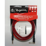 Magma Cable 6mts Textil Rojo Negro  Plug Plug Ang  