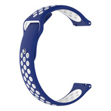 Pulseira Running Compatível Zeblaze Gts 3 Pro, Cabon Rover X Cor Azul/branca