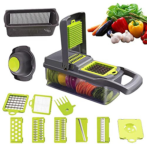 Professional Vegetable Chopper 12 In 1 Mandoline Slicer...